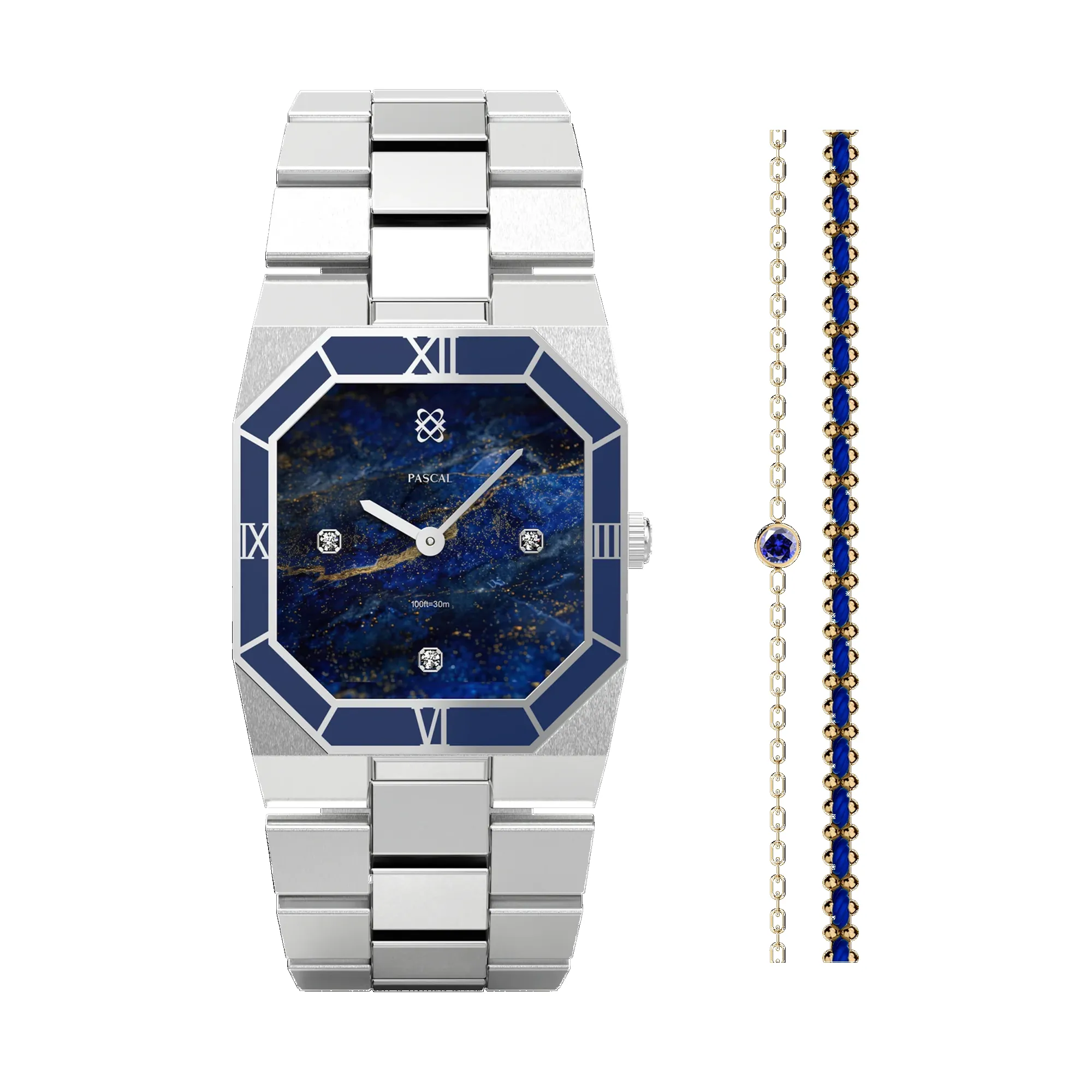Octagonal Enamel Diamond Watch Gift Set sold by Pascal Design Official