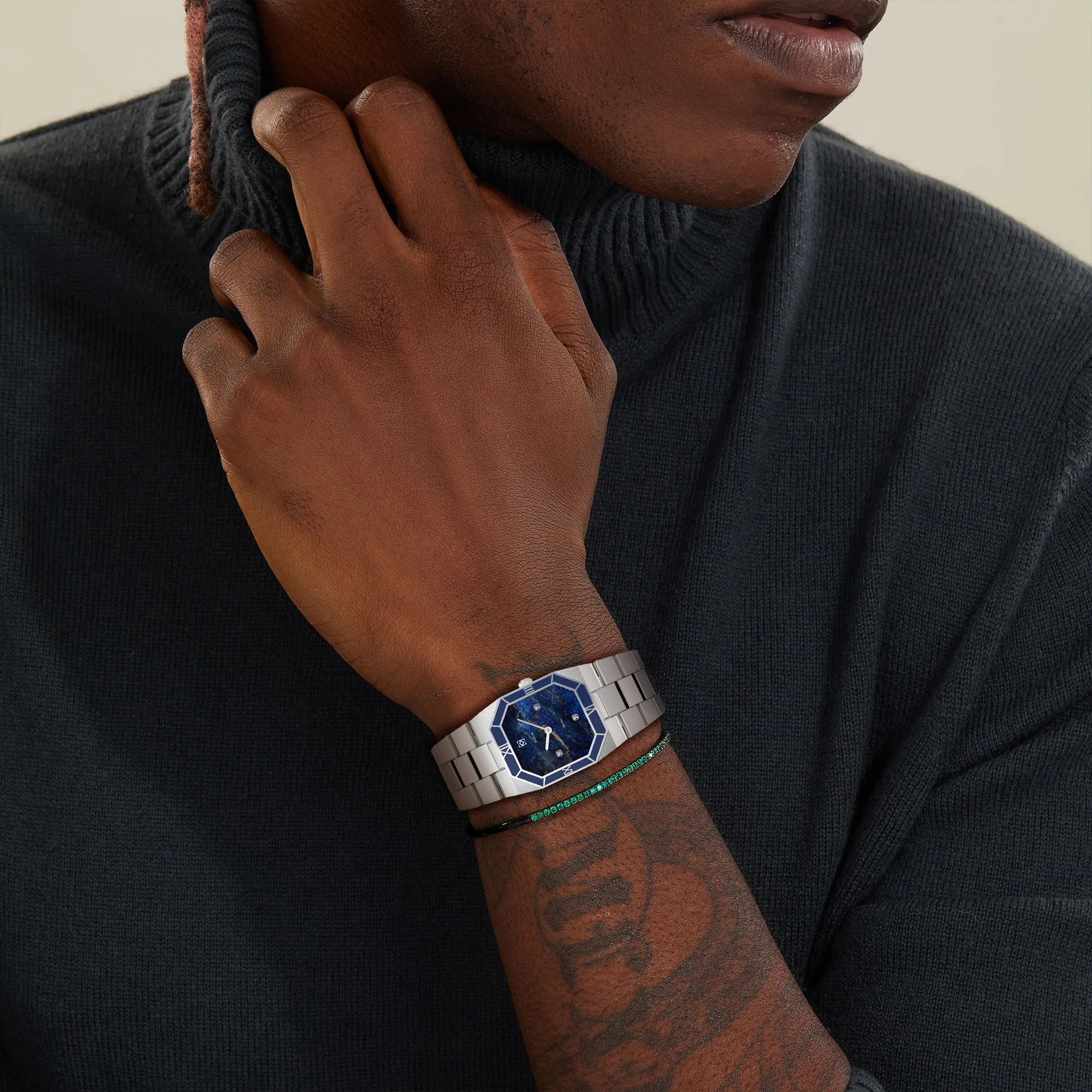 Octagonal Enamel Diamond Watch Gift Set sold by Pascal Design Official product image thumbnail 3