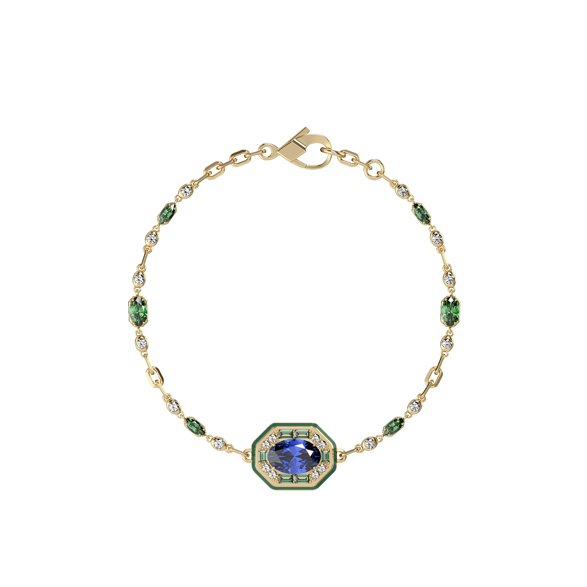 Regalia Gemstone Diamond Bracelet sold by Pascal Design Official