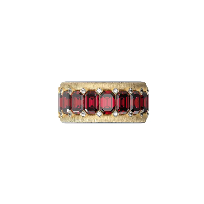 Lavish Gemstone Diamond Eternity Ring sold by Pascal Design Official