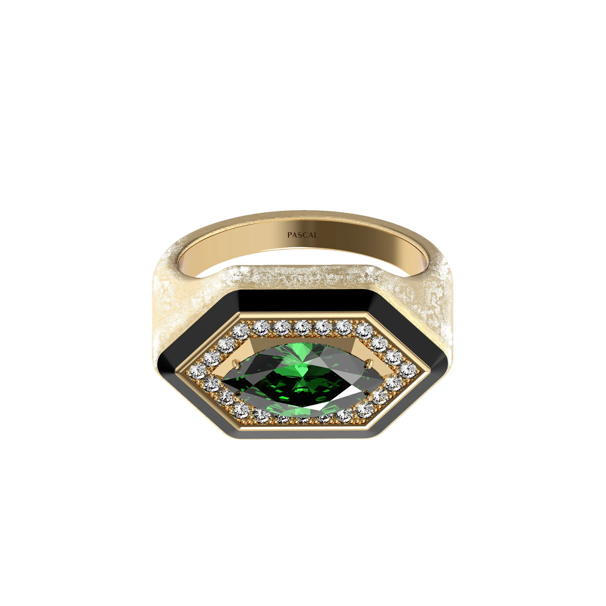 Marquise Gemstone Diamond Cocktail Ring sold by Pascal Design Official product image thumbnail 3