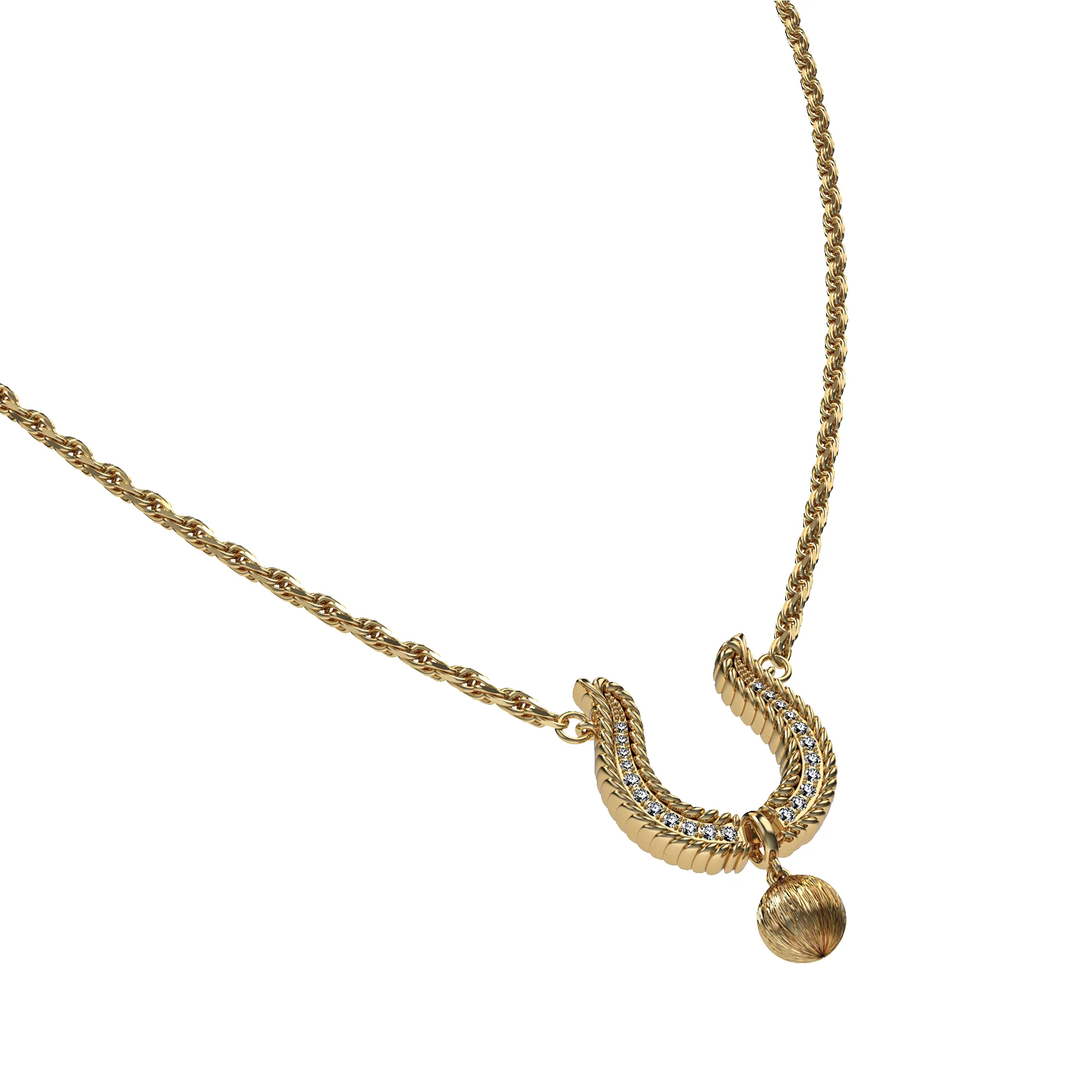 'The Polo' Necklace, White Diamond sold by Pascal Design Official product image thumbnail 2