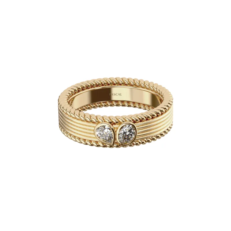 Toi Et Moi Diamond Band Ring sold by Pascal Design Official