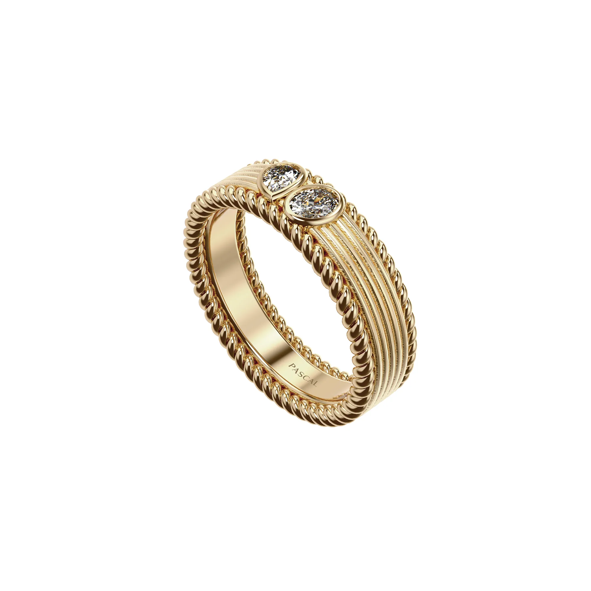 Toi Et Moi Diamond Band Ring sold by Pascal Design Official product image thumbnail 2