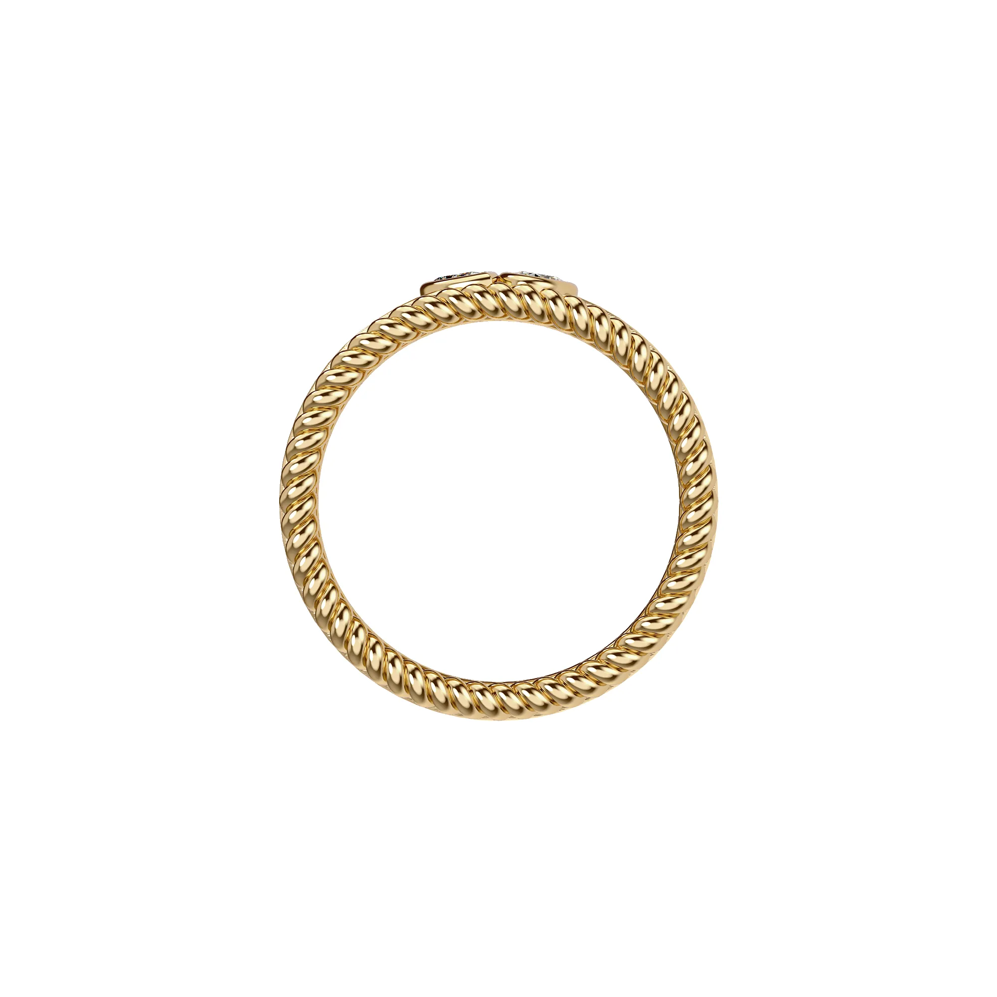 Toi Et Moi Diamond Gemstone Band Ring sold by Pascal Design Official product image thumbnail 4