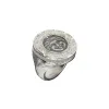 Gorgon Coin Signet Ring, White Diamond sold by Pascal Design Official