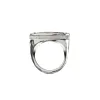 Gorgon Coin Signet Ring, White Diamond sold by Pascal Design Official