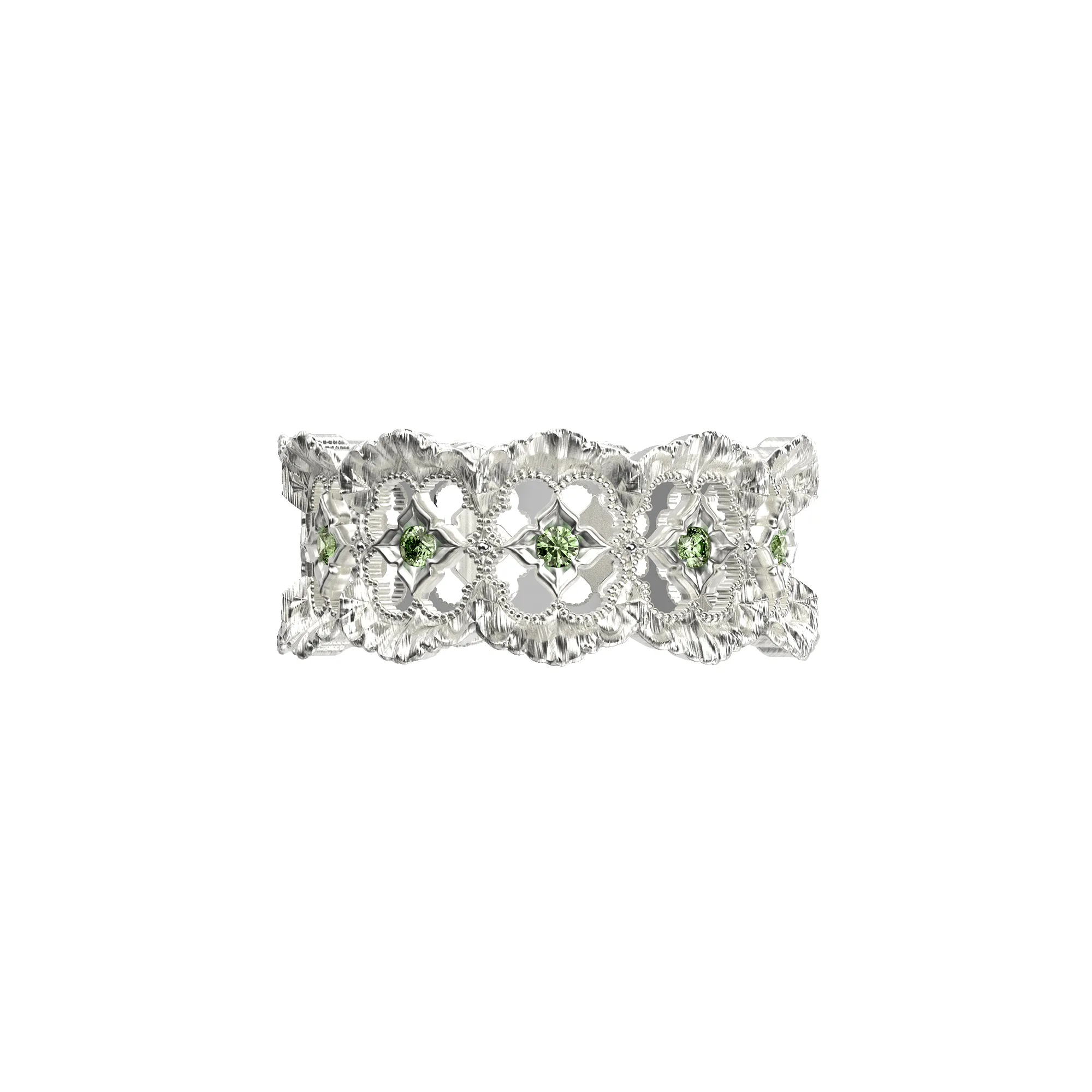 Baroque Diamond Ring, Green Diamond sold by Pascal Design Official product image thumbnail 3