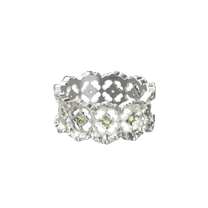Baroque Diamond Ring, Green Diamond sold by Pascal Design Official