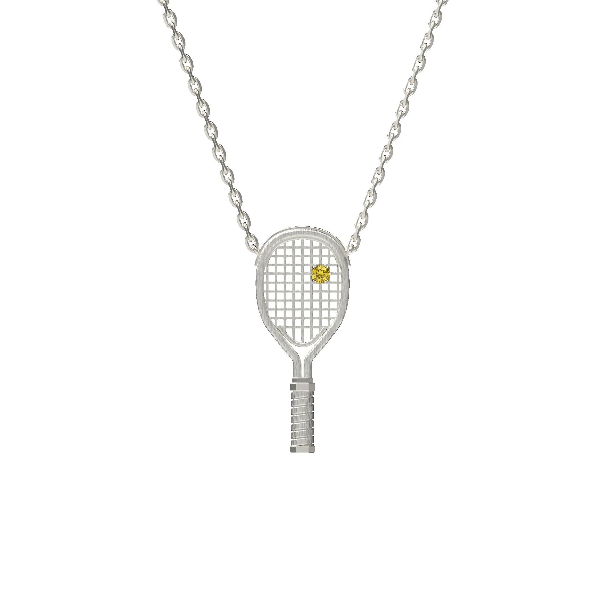 'The Tennis' Necklace, Yellow Diamond sold by Pascal Design Official