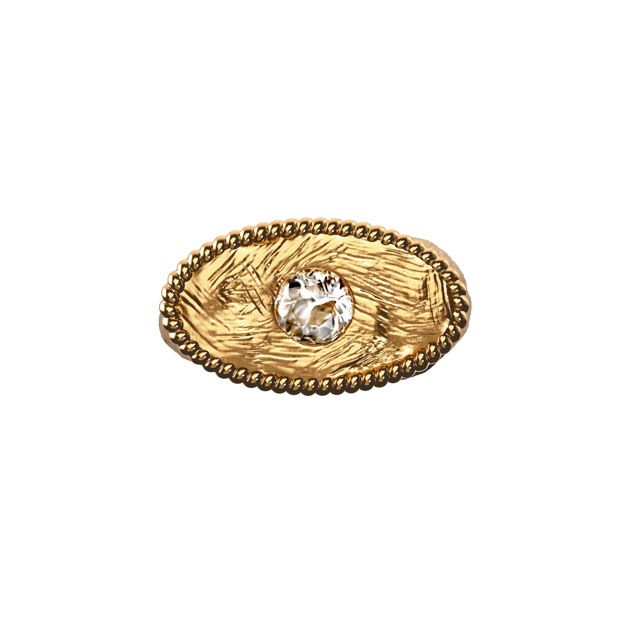 'Sierra Leone' Bezel Ring, White Diamond sold by Pascal Design Official product image thumbnail 3