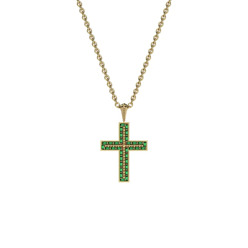 Vetustus Gemstone Cross Pendant sold by Pascal Design Official