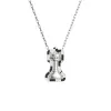 'The Chess' Diamond Necklace, Rook, White Diamond sold by Pascal Design Official