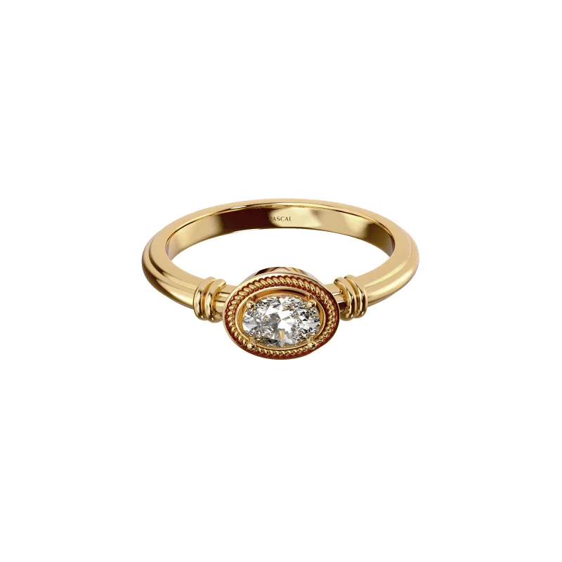 Solitaire 1/2 ct Oval Cut Diamond Ring sold by Pascal Design Official