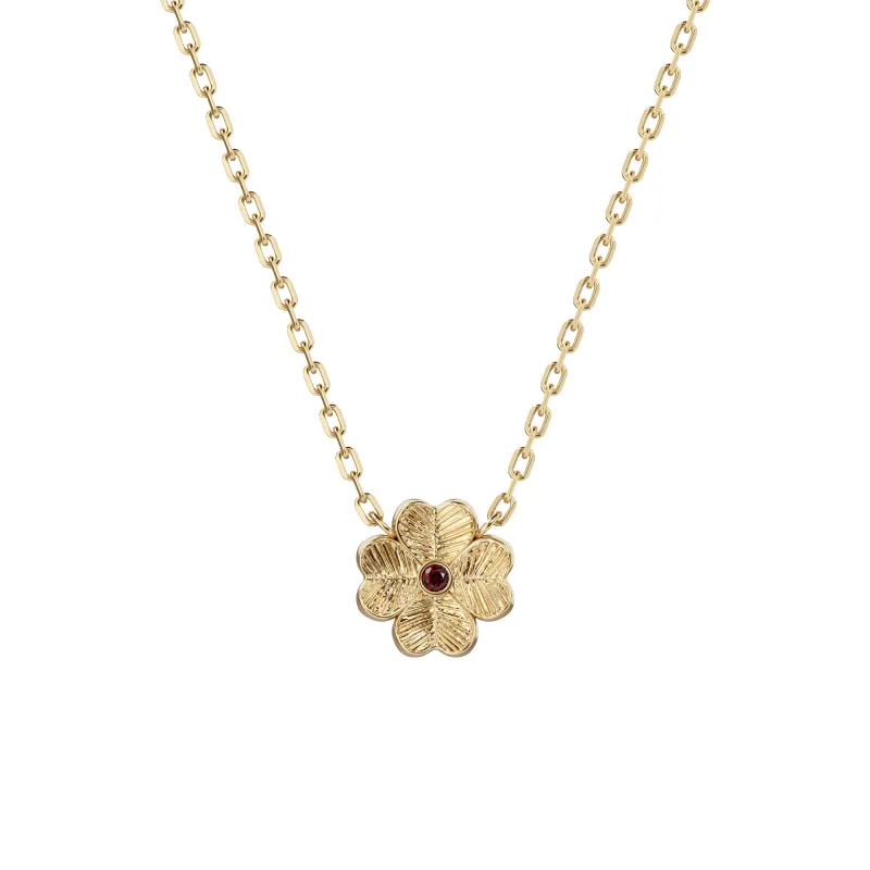 Lucky Clover Birthstone Necklace sold by Pascal Design Official