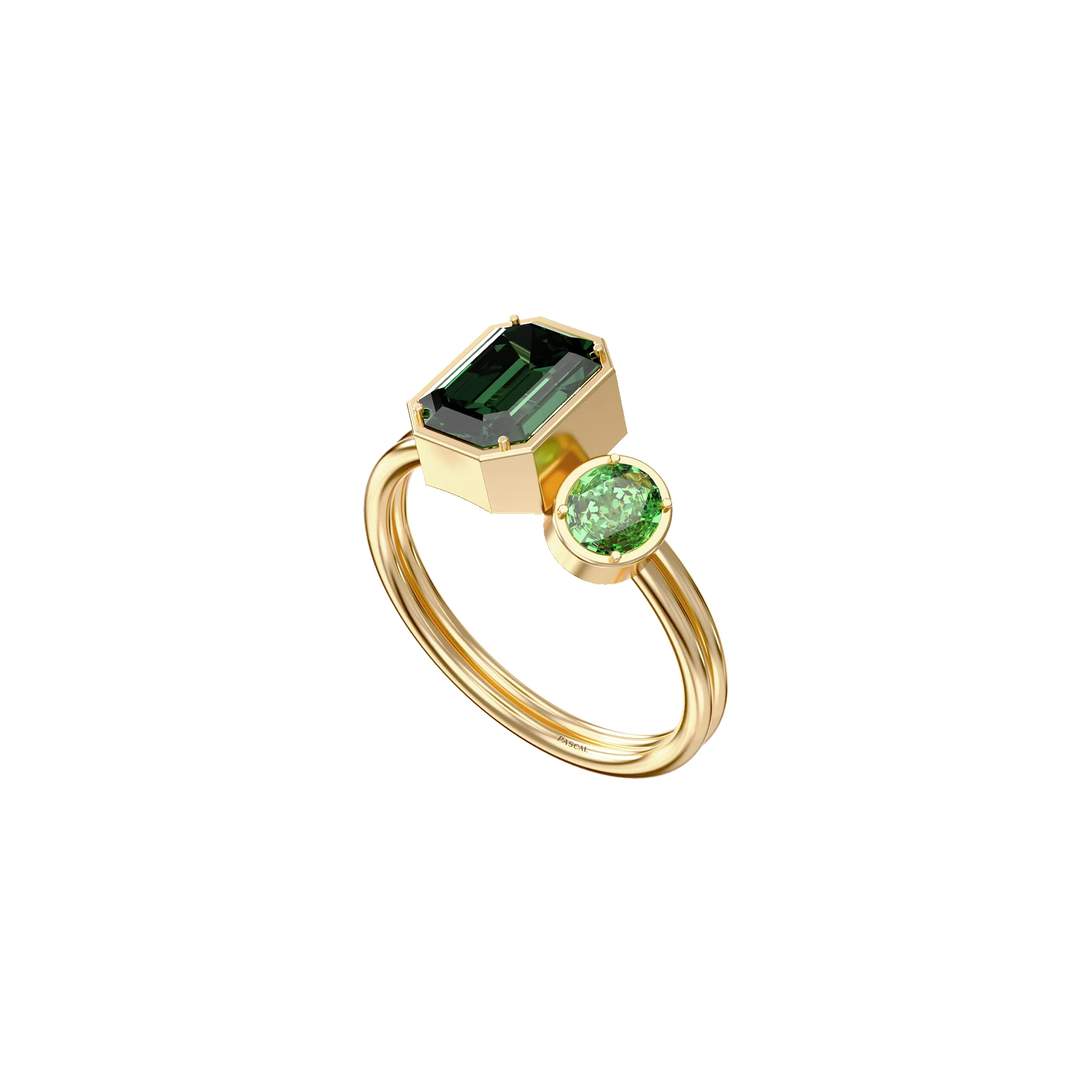 Toi Et Moi Gemstone Ring sold by Pascal Design Official product image thumbnail 2