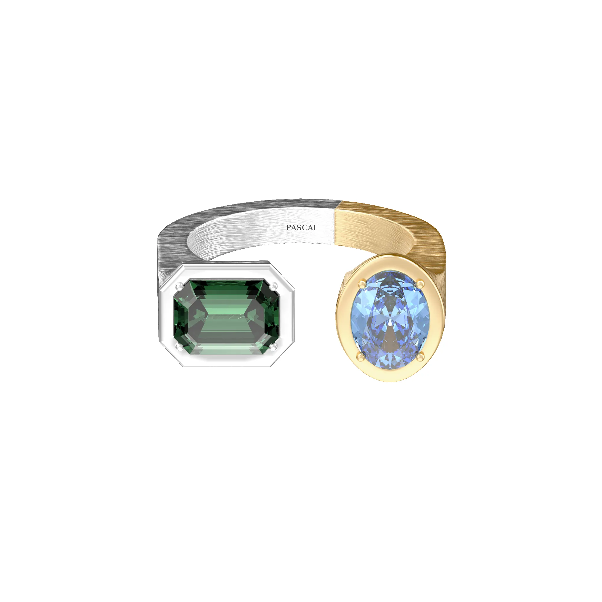 Toi Et Moi Gemstone Open Ring sold by Pascal Design Official