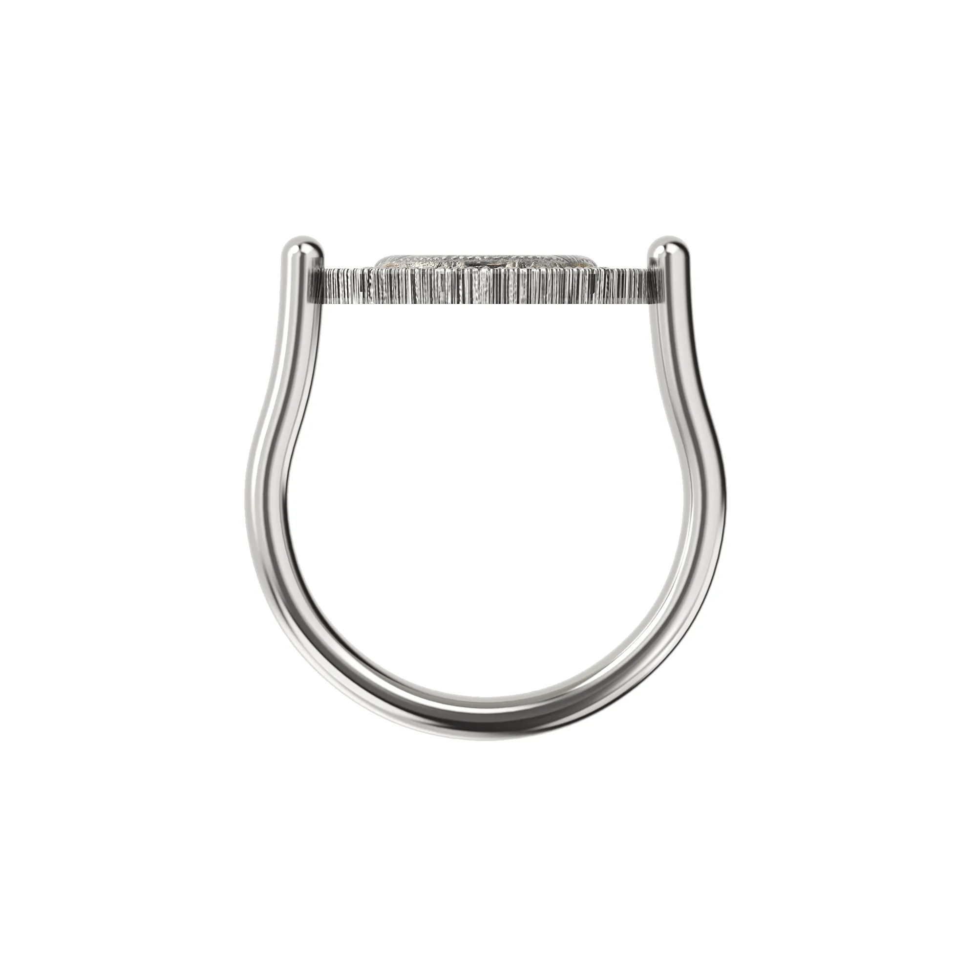AΘΕ Coin Diamond Ring, White Diamond sold by Pascal Design Official product image thumbnail 5