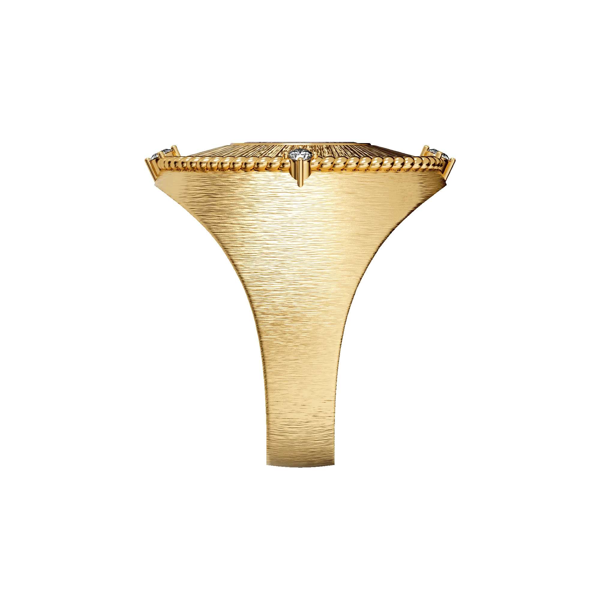 Eagle Coin Oval Signet Ring, White Diamond sold by Pascal Design Official product image thumbnail 3