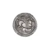 Pegasus Coin Signet Ring, White Diamond sold by Pascal Design Official