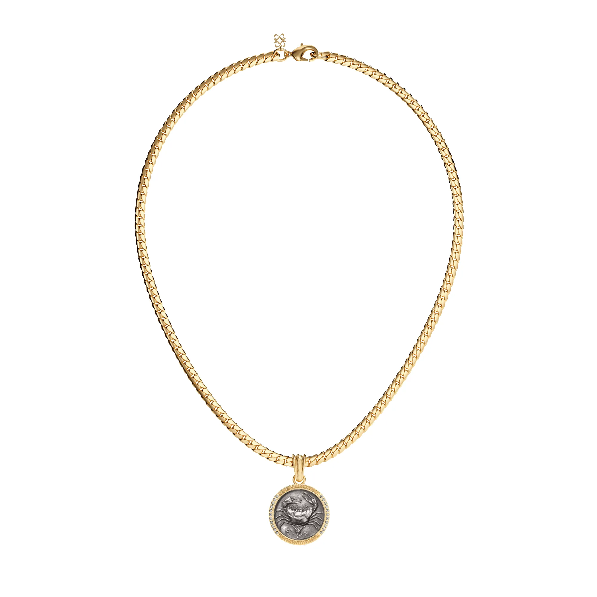 Crab Coin Pendant, White Diamond sold by Pascal Design Official product image thumbnail 4