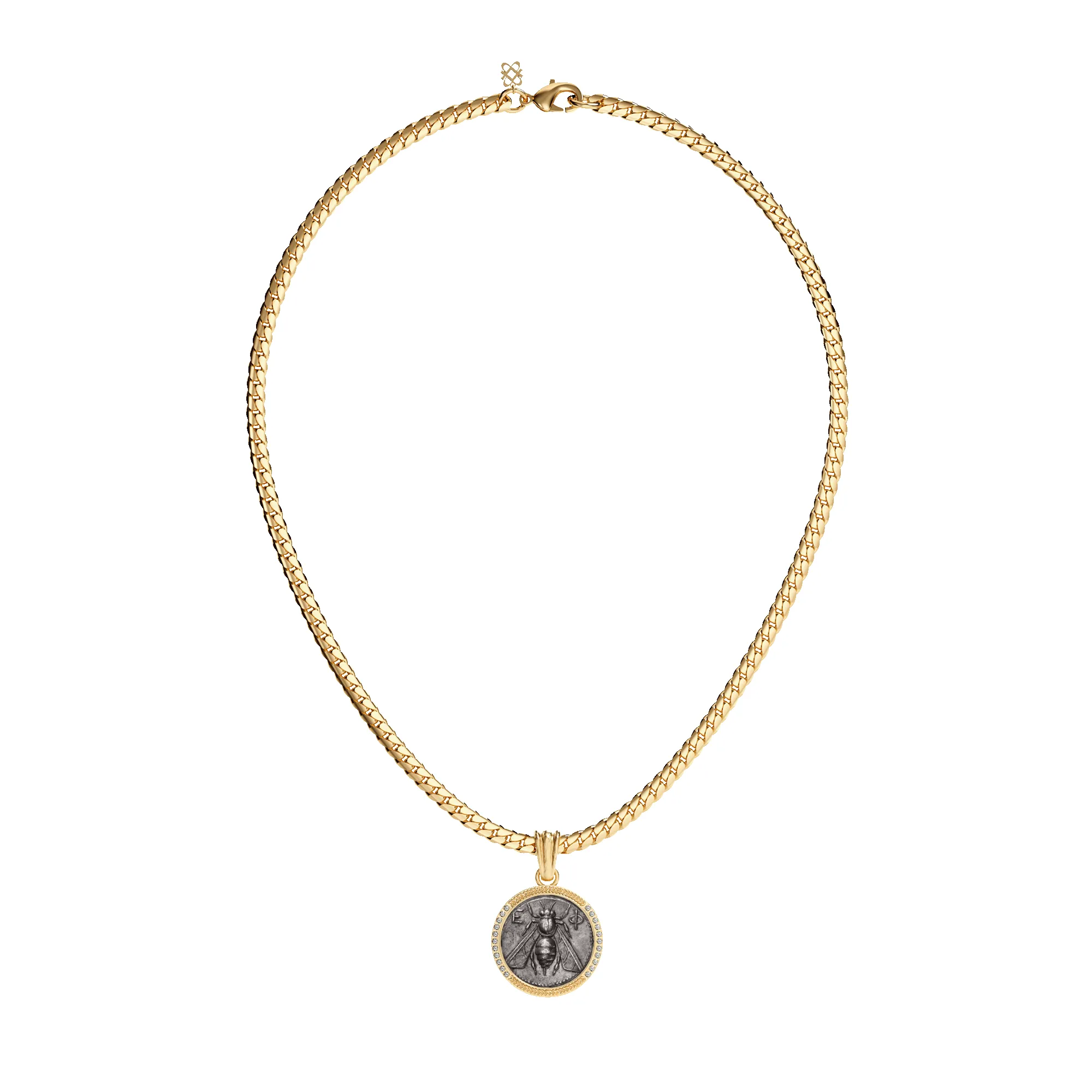 Bee Coin Pendant, White Diamond sold by Pascal Design Official product image thumbnail 4