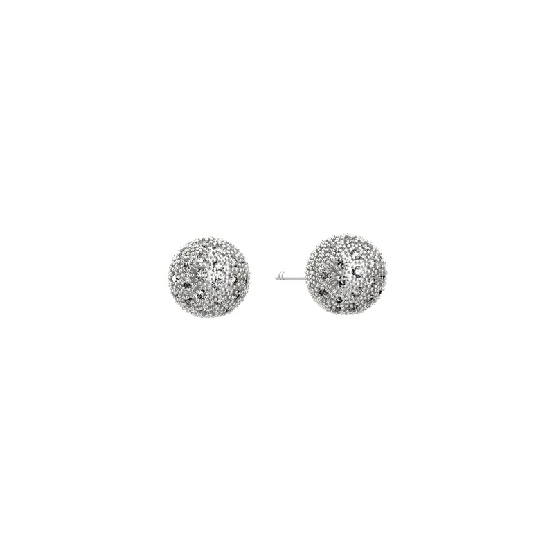 'The Golf' Ball Stud Earring, White Diamond sold by Pascal Design Official