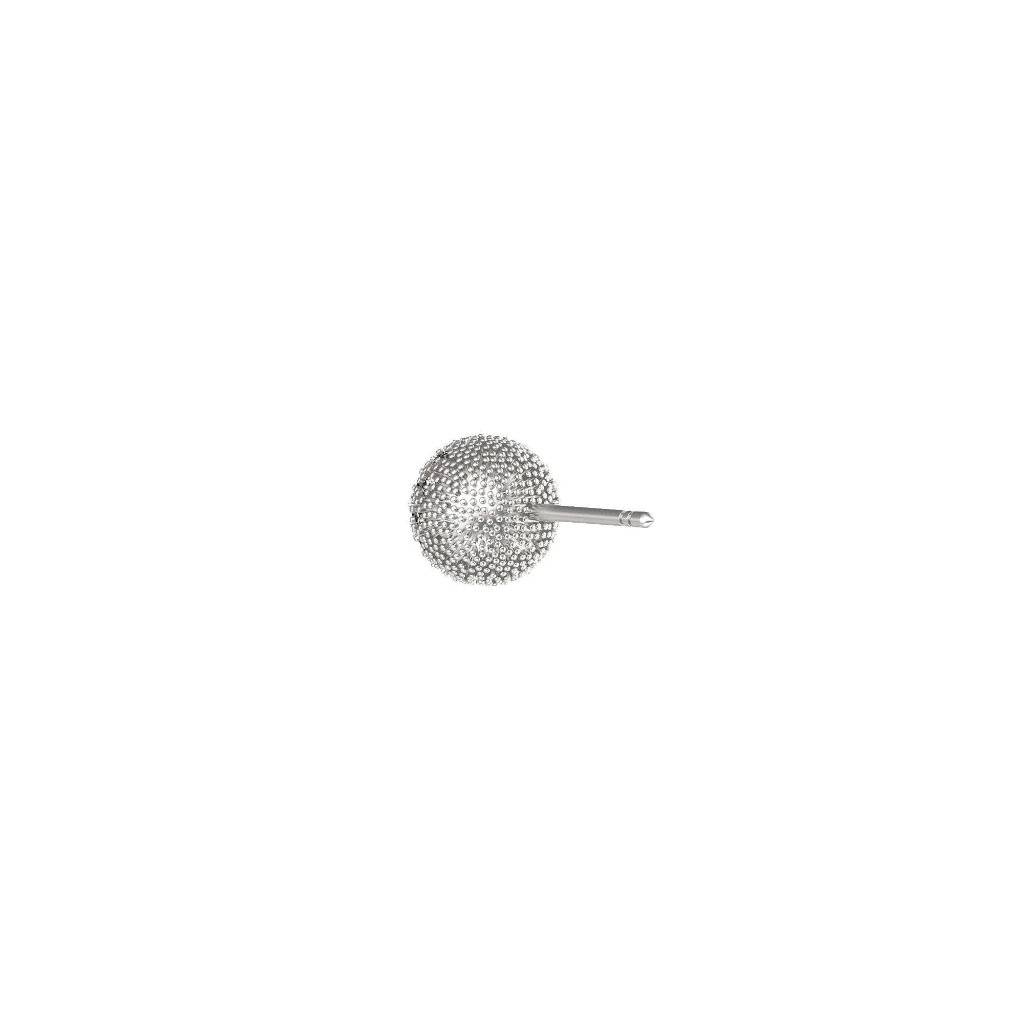 'The Golf' Ball Stud Earring, White Diamond sold by Pascal Design Official product image thumbnail 3