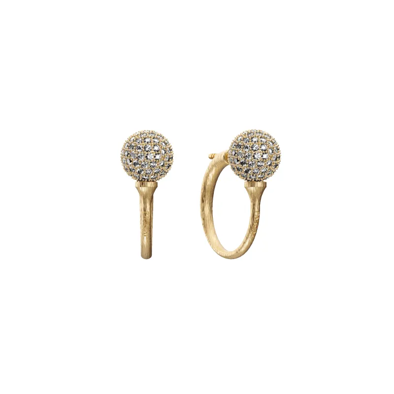 GOLF CURSIVE EARRINGS by GOLF WANG | Parallel