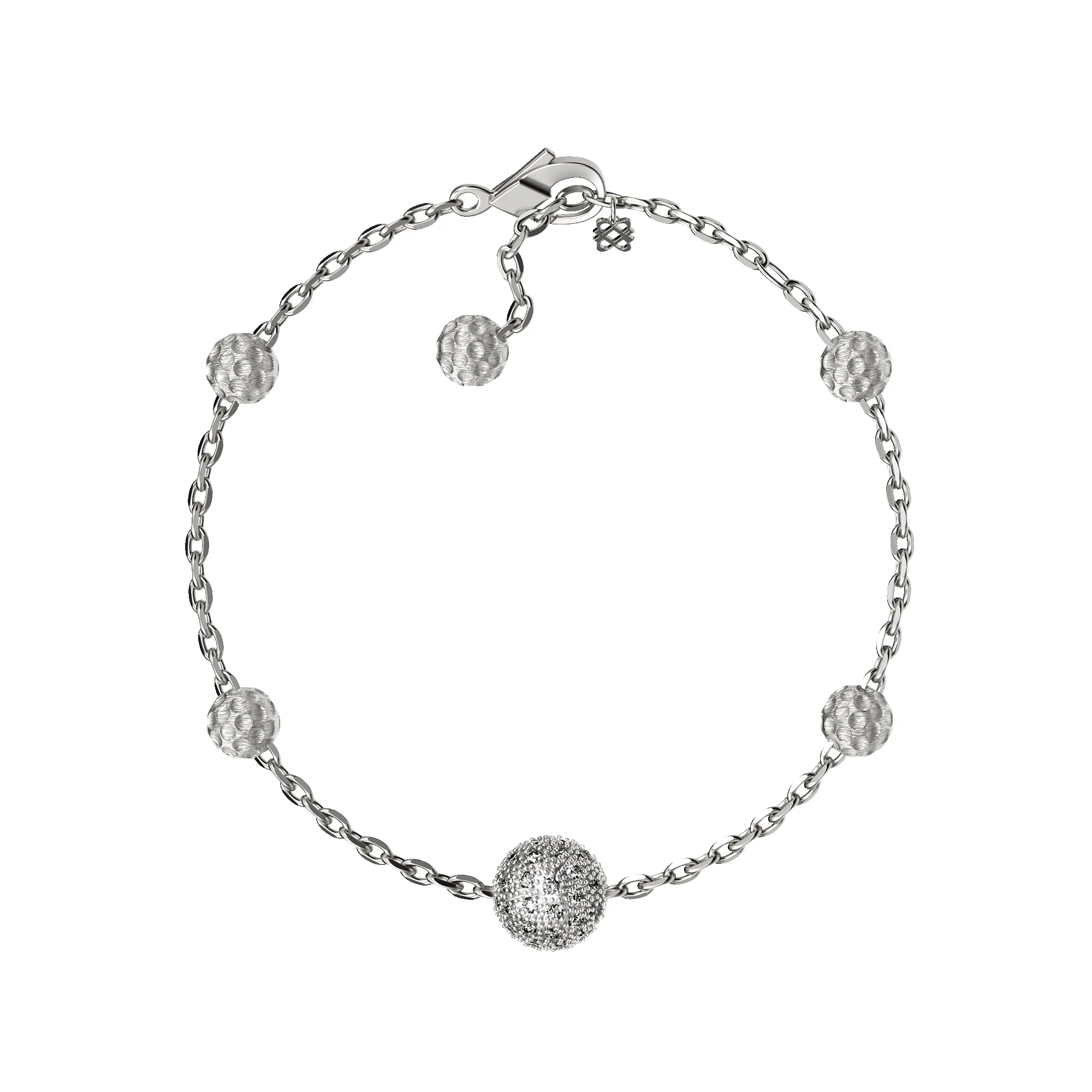 'The Golf' Ball Bracelet, White Diamond sold by Pascal Design Official