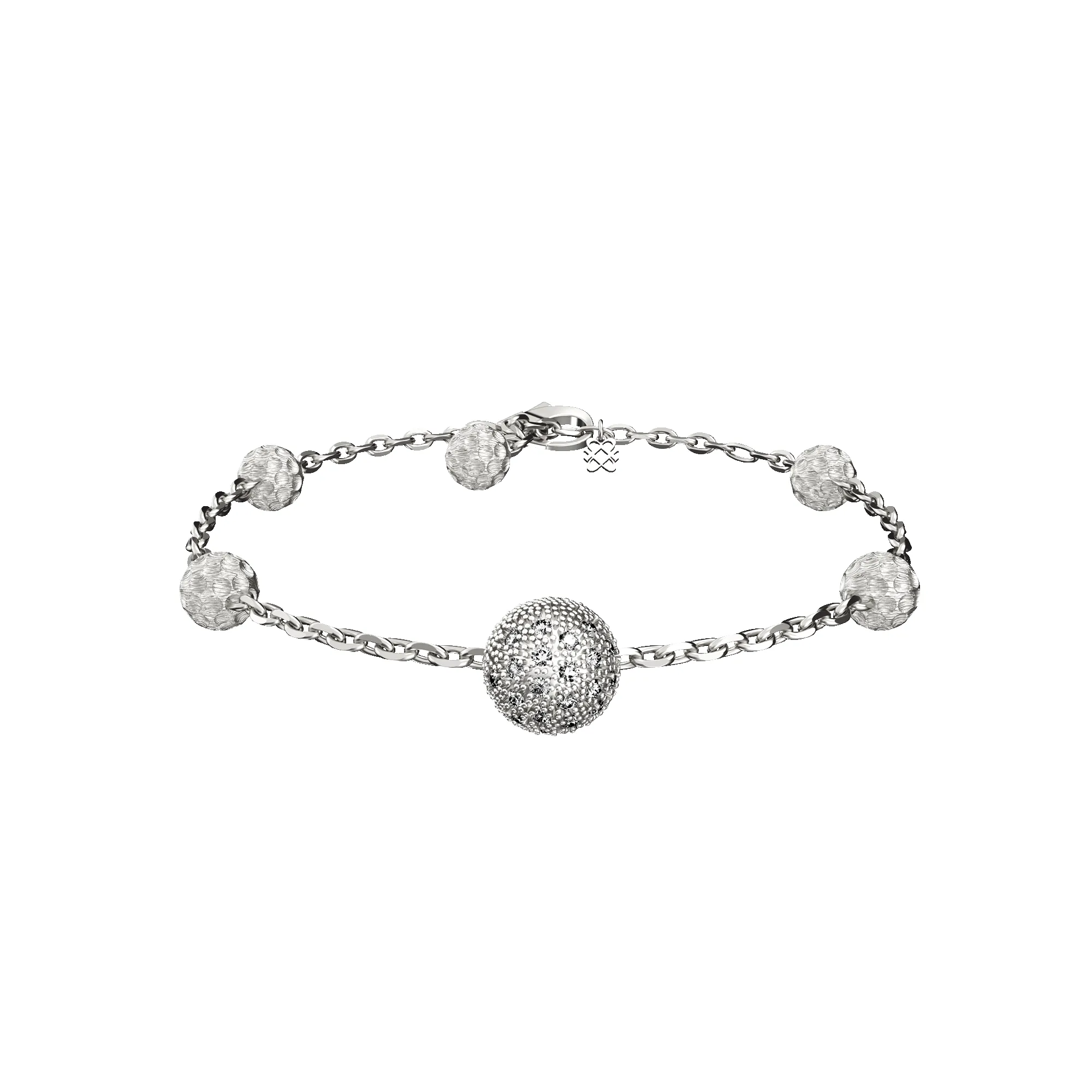 'The Golf' Ball Bracelet, White Diamond sold by Pascal Design Official product image thumbnail 2