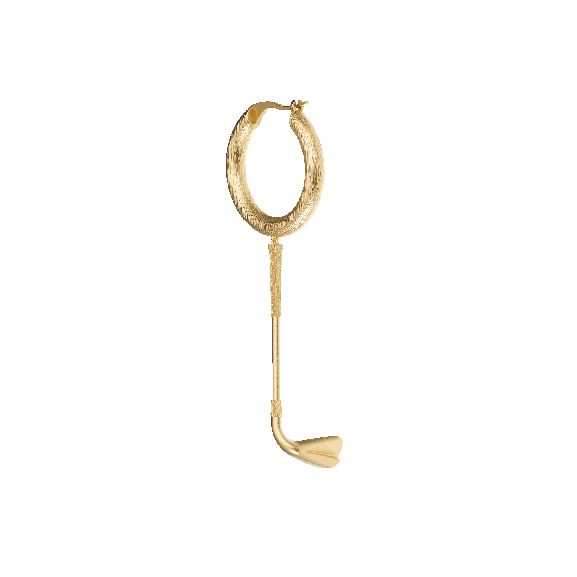 'The Golf' Club Hoop Earring, White Diamond sold by Pascal Design Official product image thumbnail 4