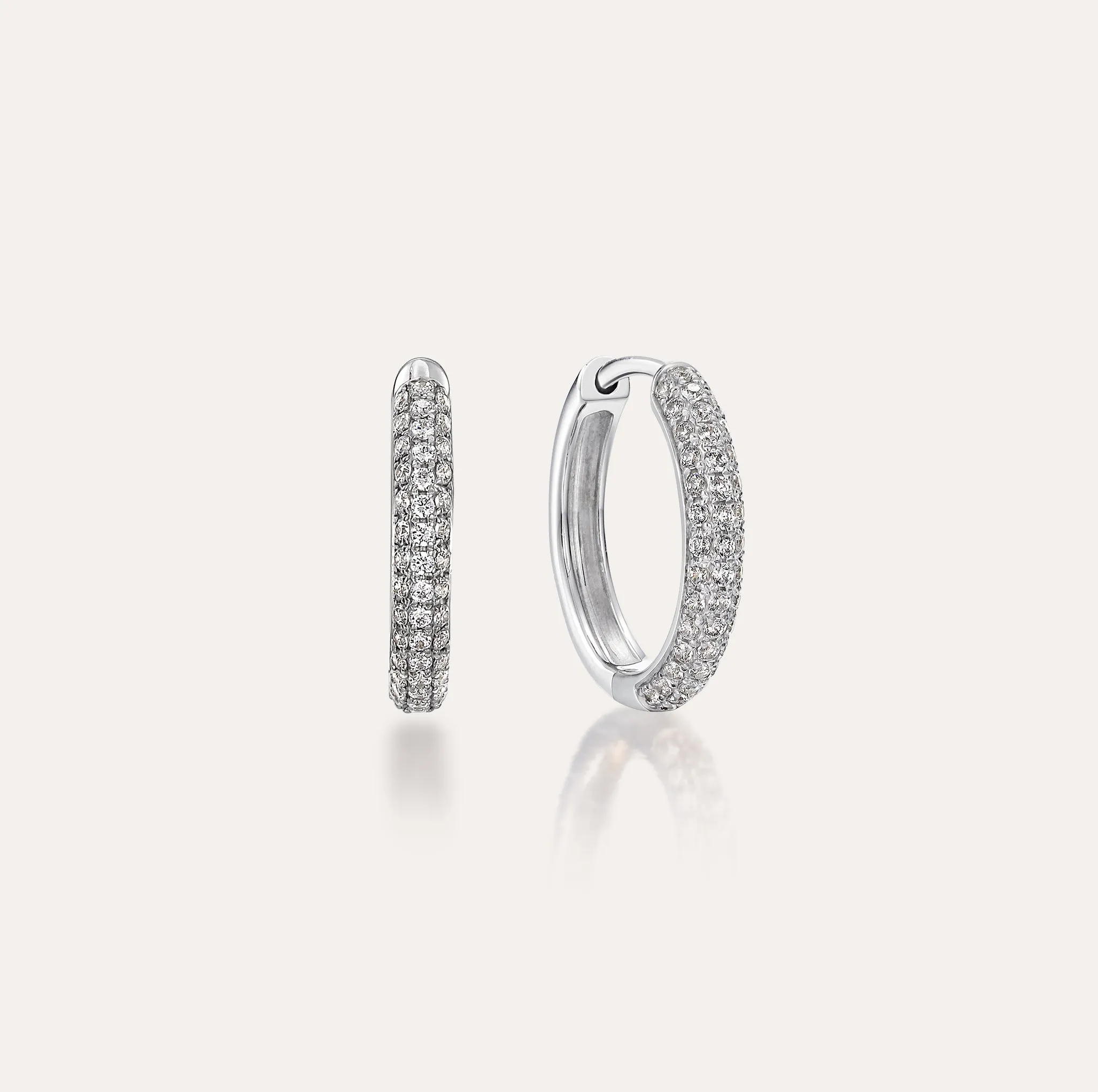 Classic Diamond Hoop Earrings sold by Pascal Design Official