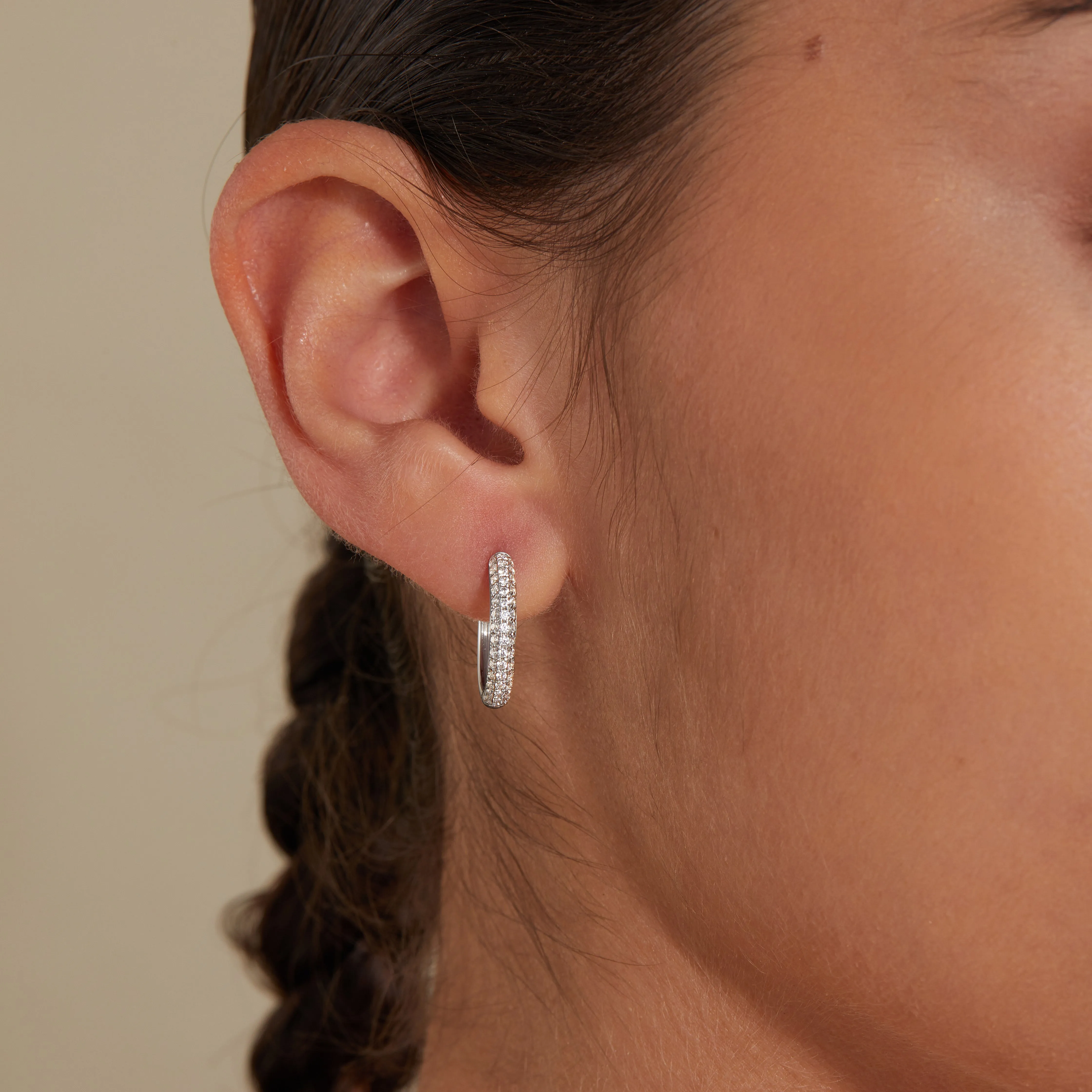 Classic Diamond Hoop Earrings sold by Pascal Design Official product image thumbnail 4