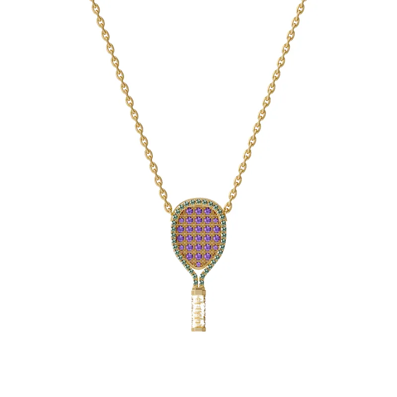 'The Tennis' Necklace, Green Diamond sold by Pascal Design Official