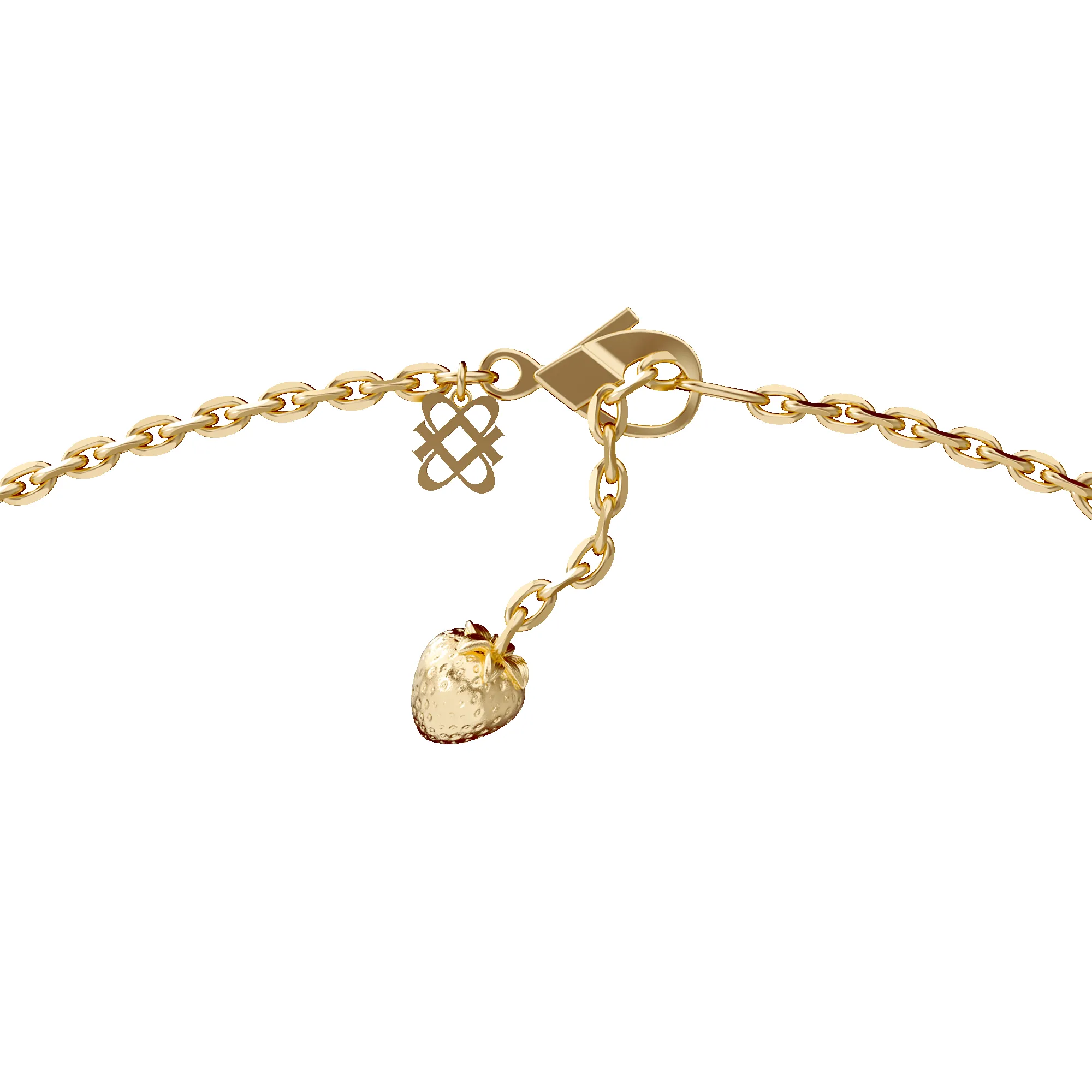 'The Tennis' Two Rackets Necklace, Green Diamond sold by Pascal Design Official product image thumbnail 4