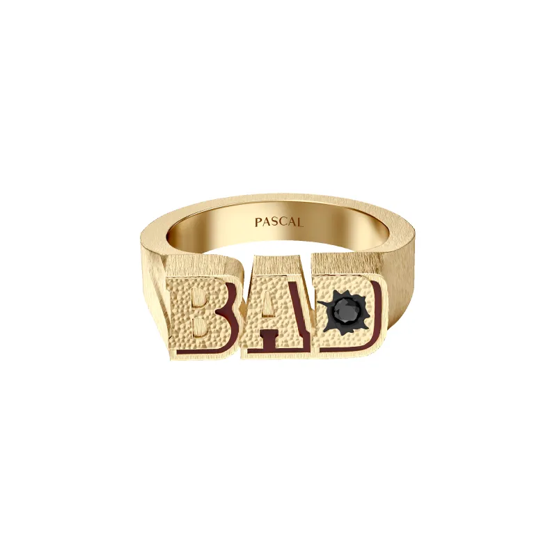 'The Fiction' BAD Band Ring, Black Diamond made by Pascal Design Official