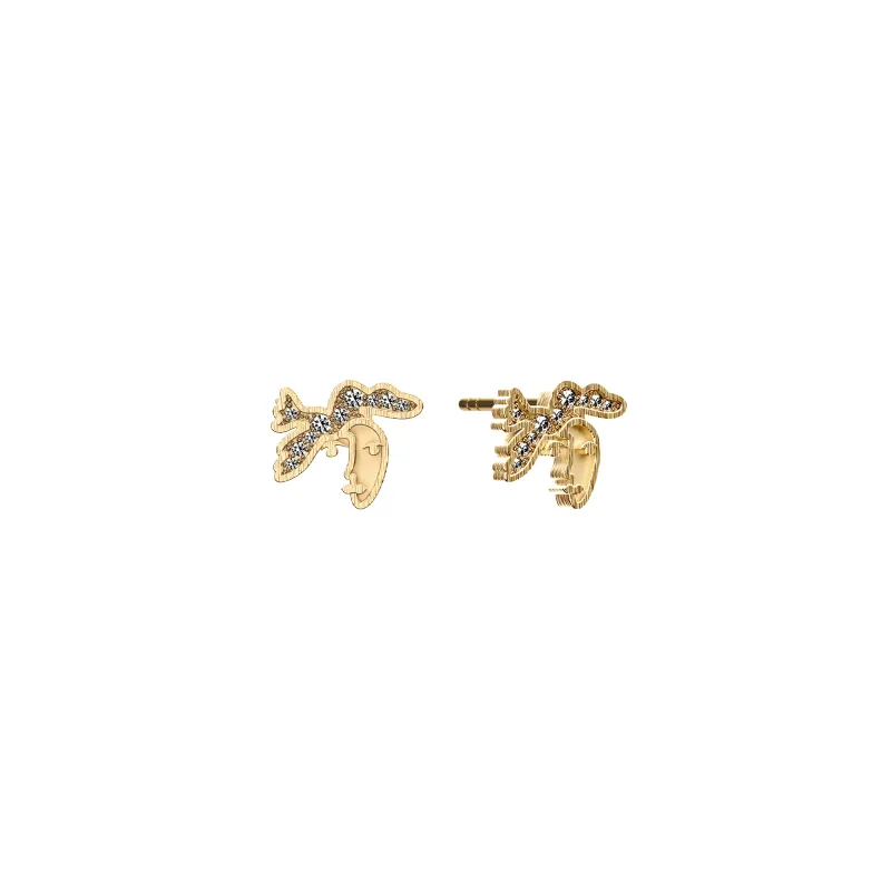 'Paloma' Peace Diamond Earrings, White Diamond sold by Pascal Design Official