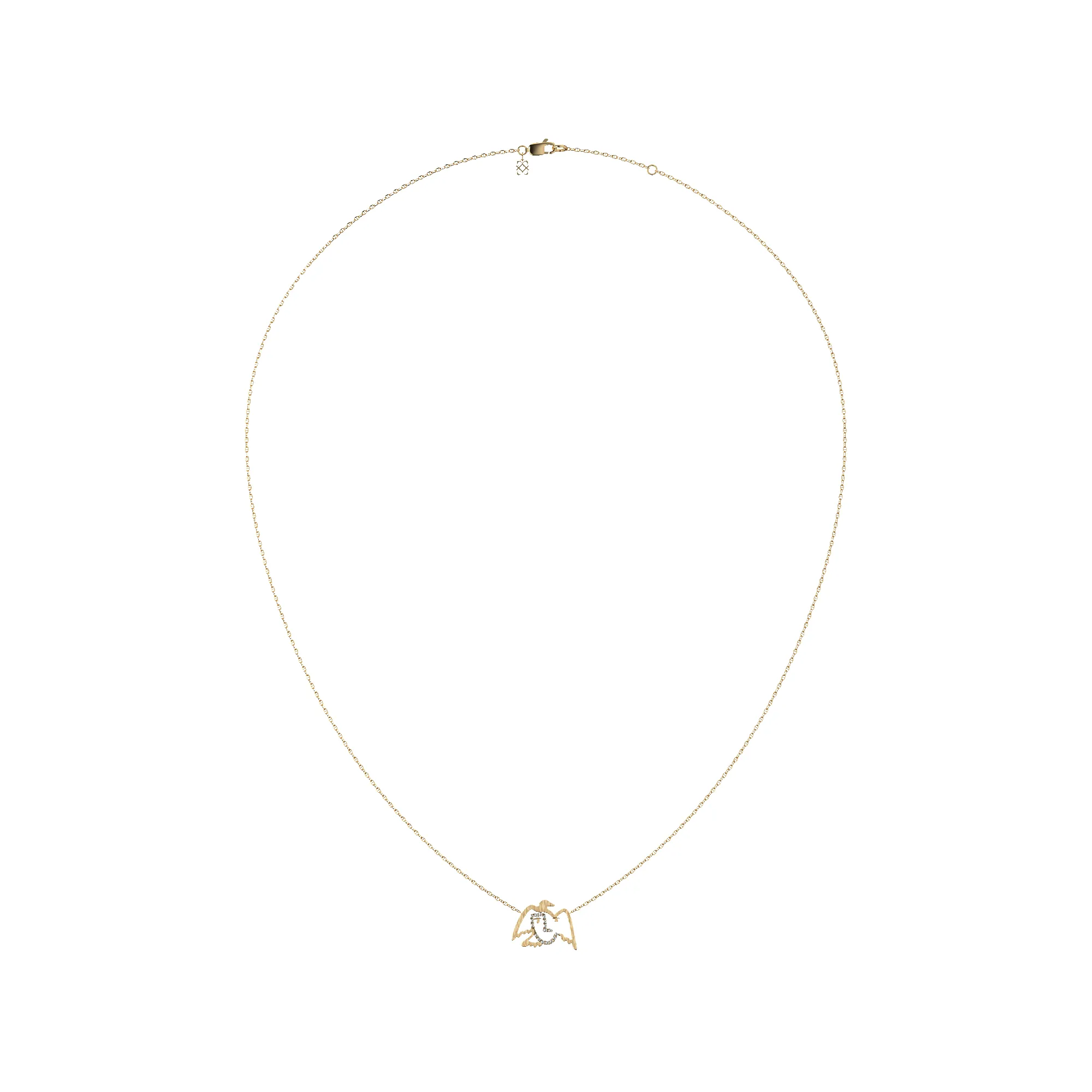 'Paloma' Freedom Diamond Necklace, White Diamond sold by Pascal Design Official product image thumbnail 3