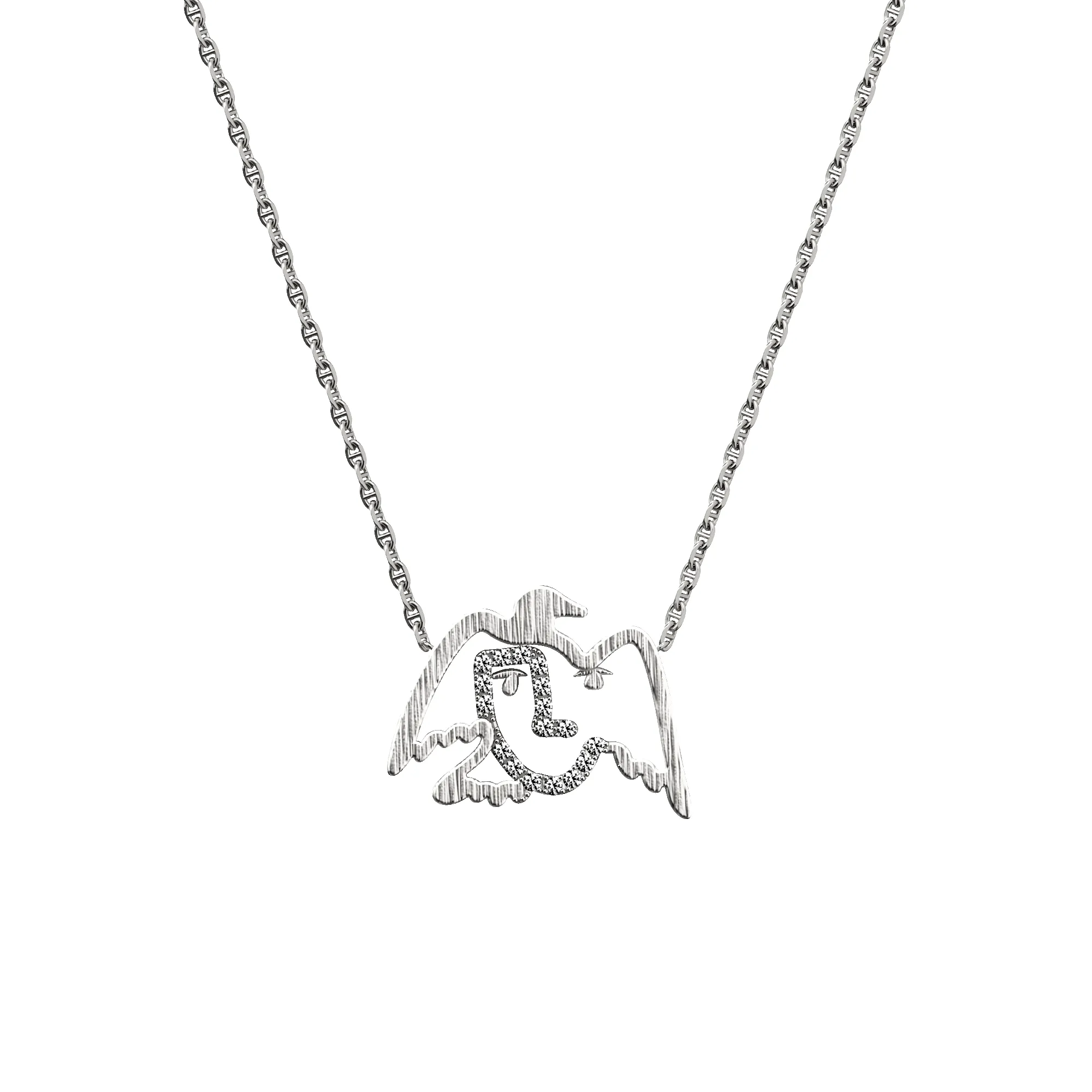'Paloma' Freedom Diamond Necklace, White Diamond sold by Pascal Design Official product image thumbnail 5