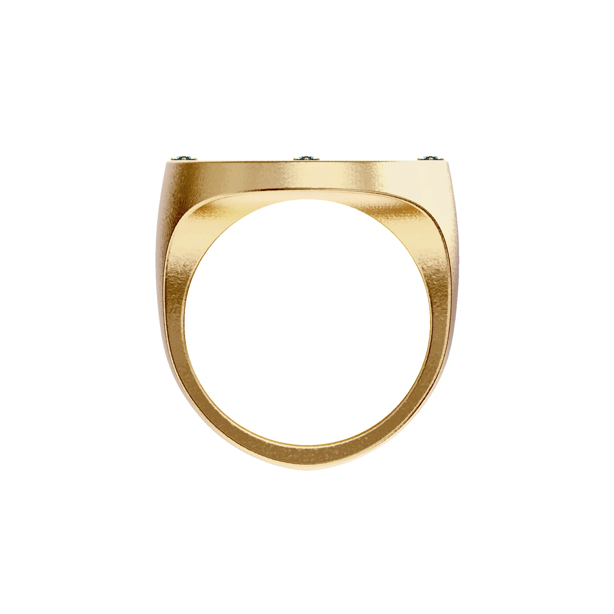 'Olympus' Medus Signet Ring, Green Diamond sold by Pascal Design Official product image thumbnail 3