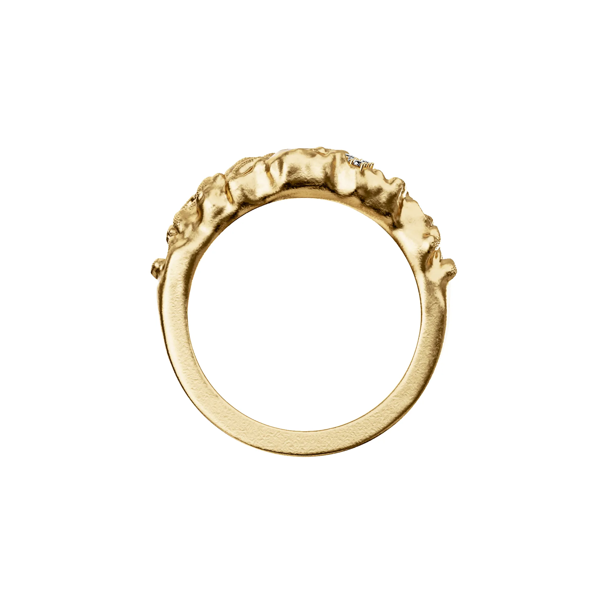 'Olympus' Medusa Statue Ring, White Diamond sold by Pascal Design Official product image thumbnail 3