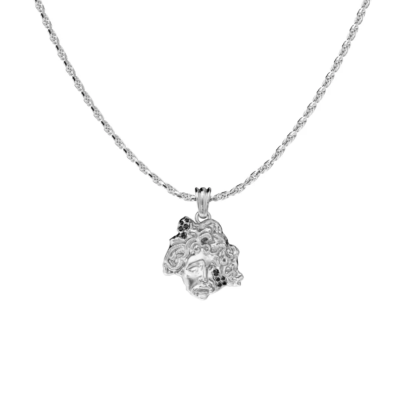 'Olympus' Medusa Statue Pendant, Black Diamond sold by Pascal Design Official