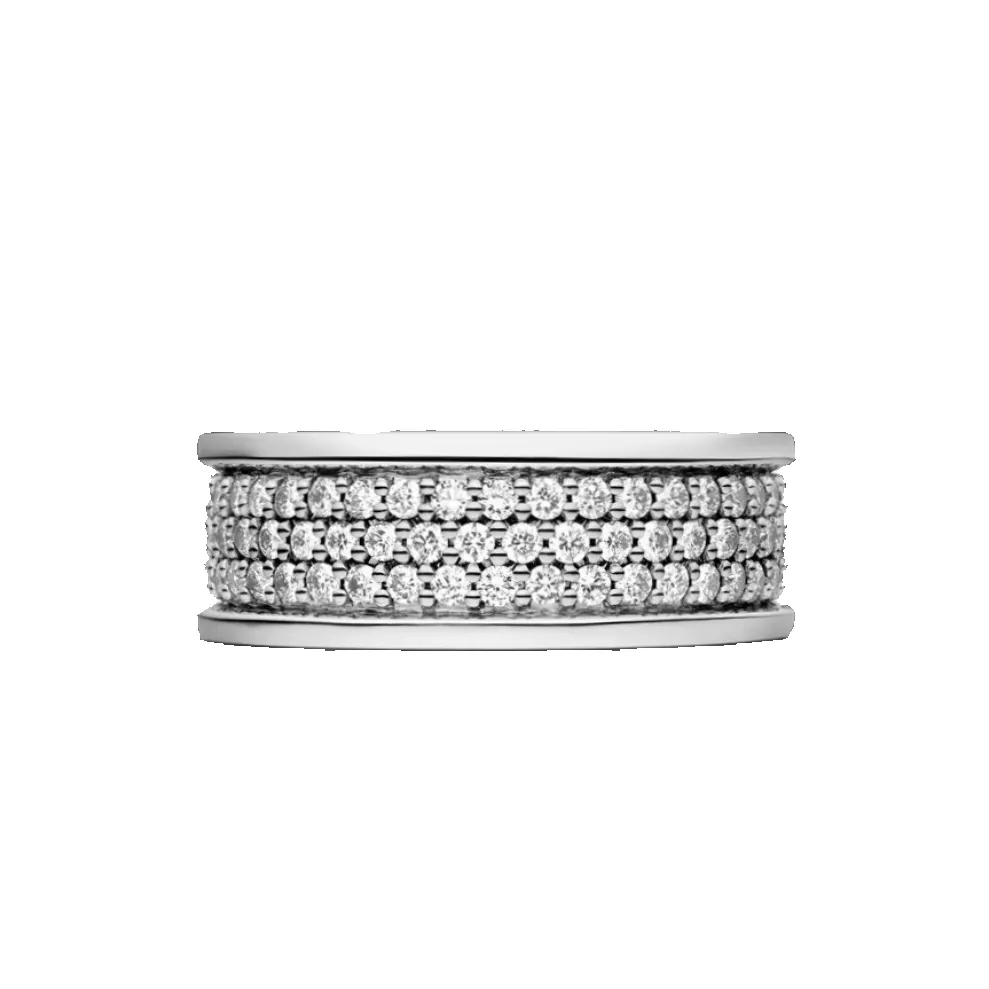 Pavé Three Row Band Ring sold by Pascal Design Official