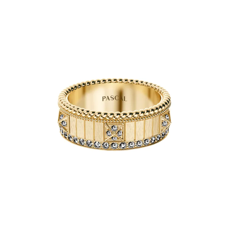 Obelisk Band Ring, White Diamond sold by Pascal Design Official