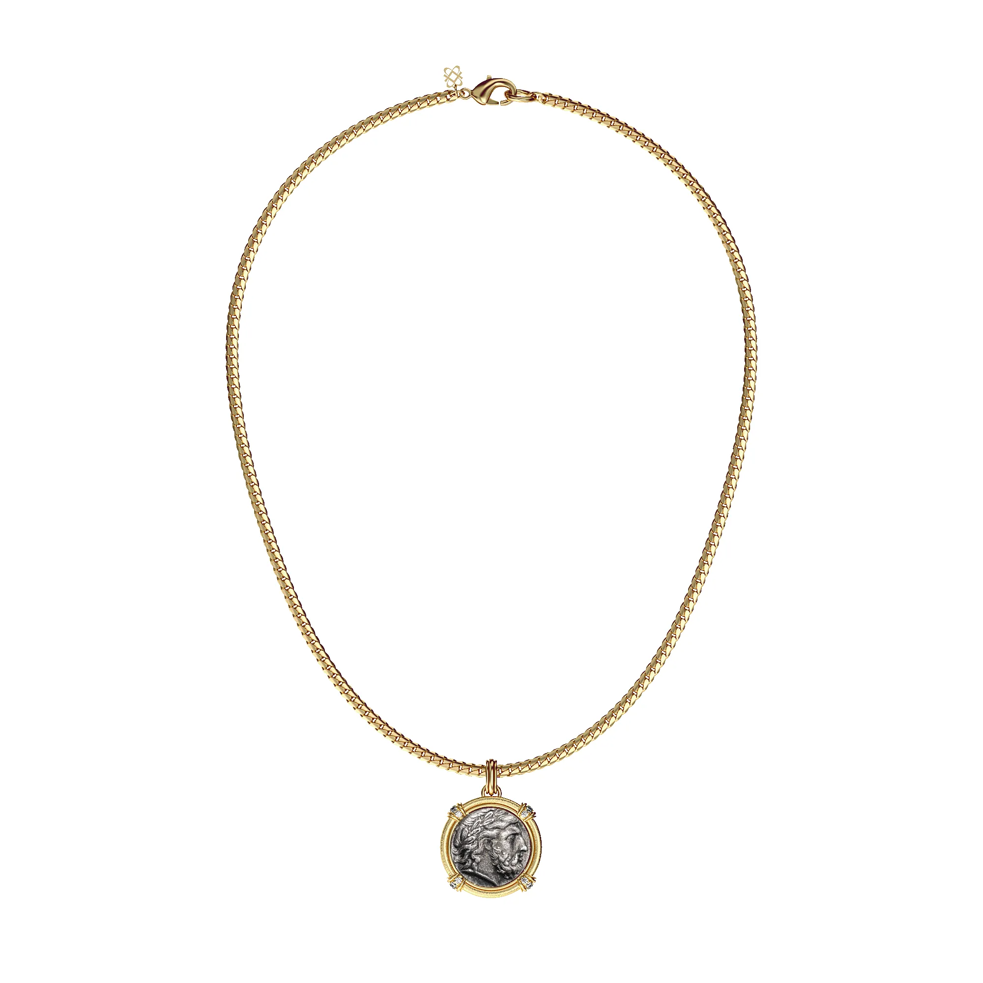 'The Great Civitas' Zeus Coin Pendant, White Diamond sold by Pascal Design Official product image thumbnail 4