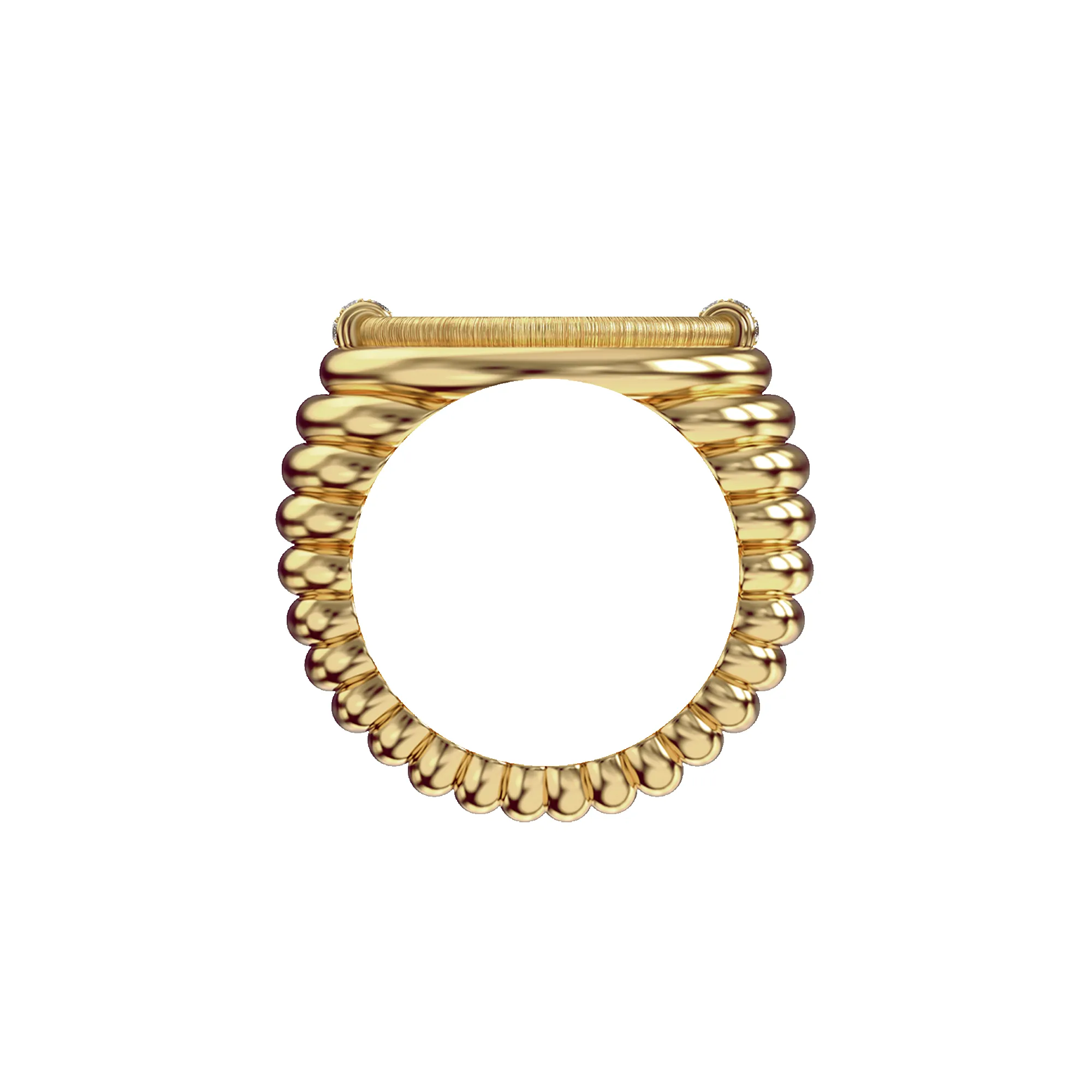 'The Great Civitas' Apollo Coin Signet Ring, White Diamond sold by Pascal Design Official product image thumbnail 3