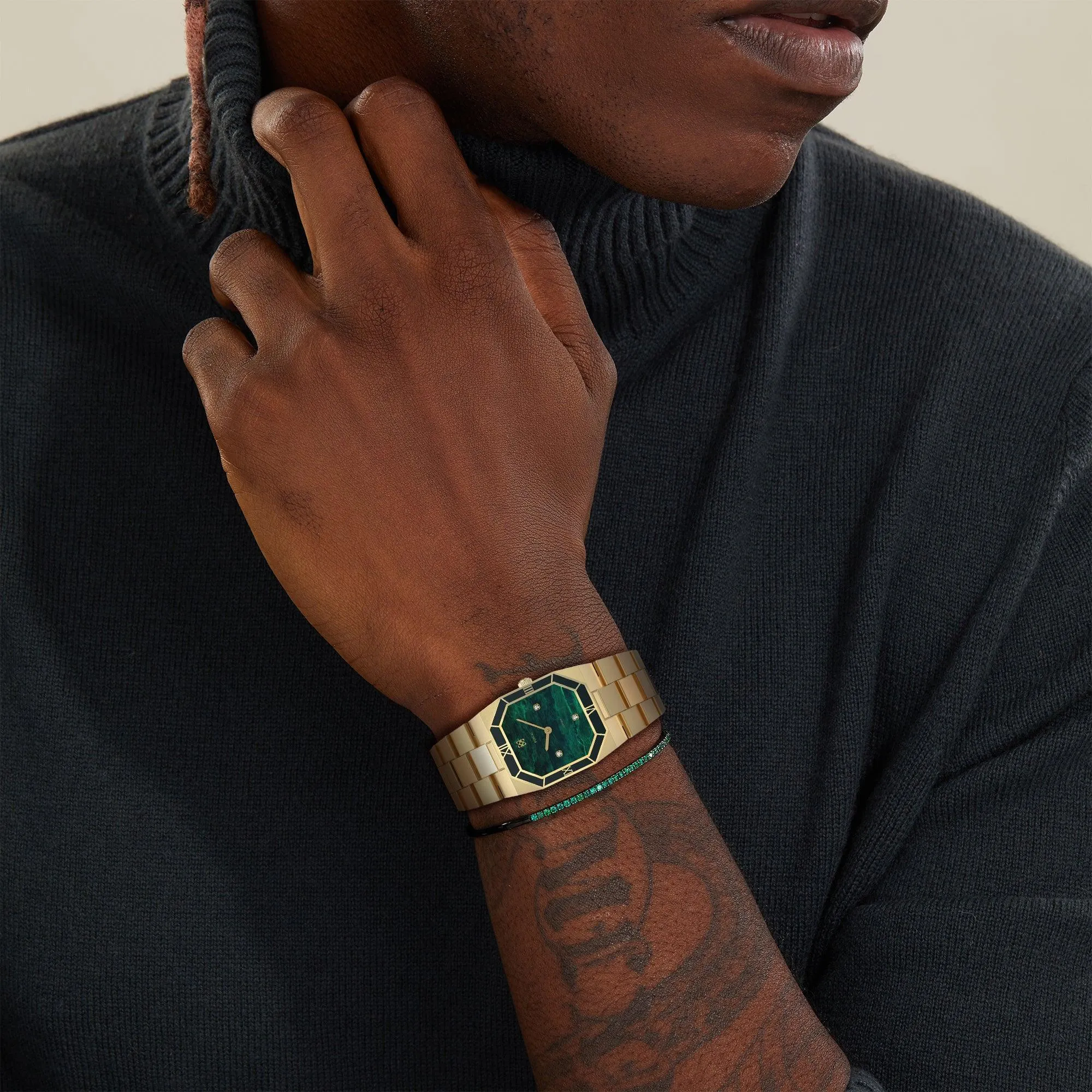 Octagonal Enamel Diamond Watch sold by Pascal Design Official product image thumbnail 2