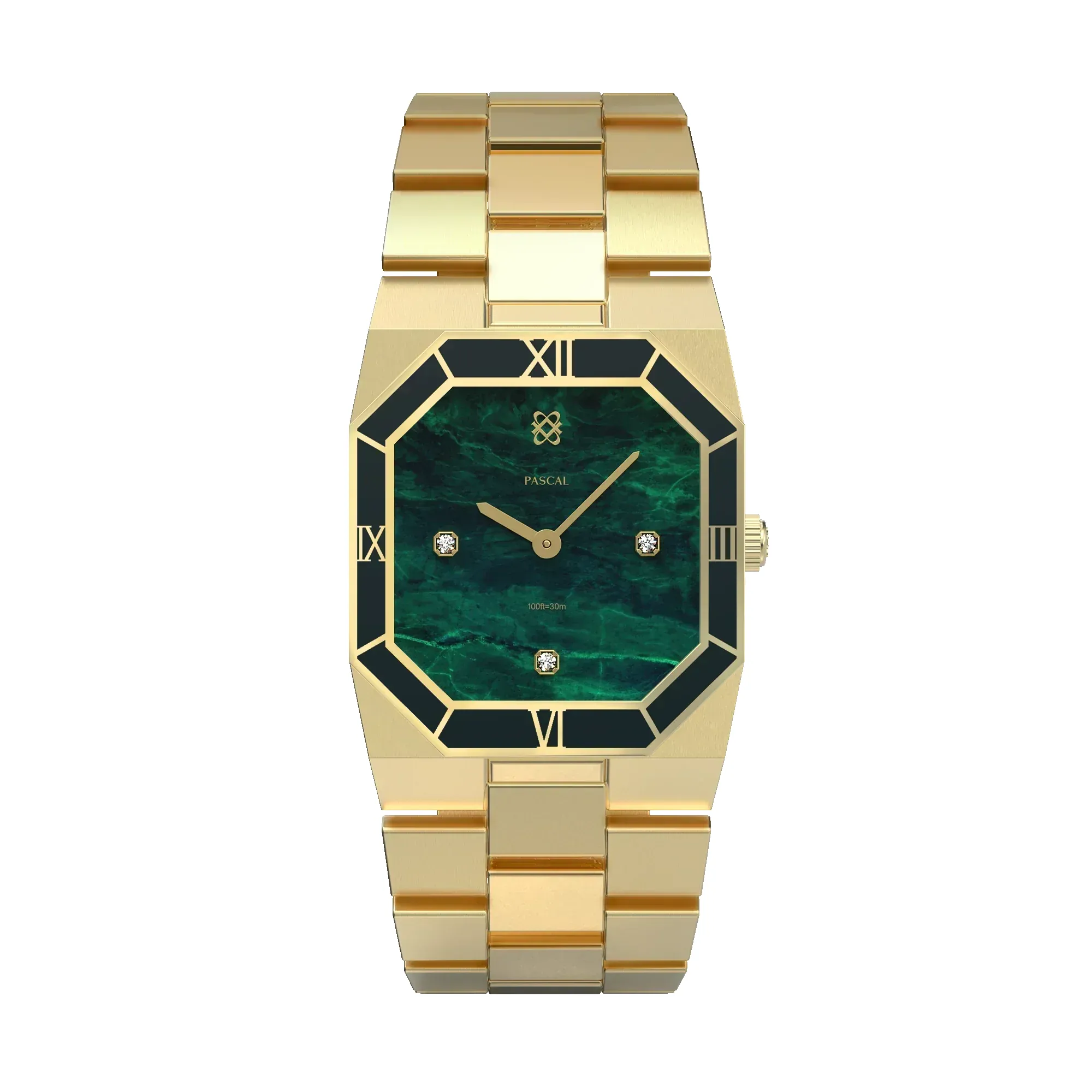 Octagonal Enamel Diamond Watch sold by Pascal Design Official