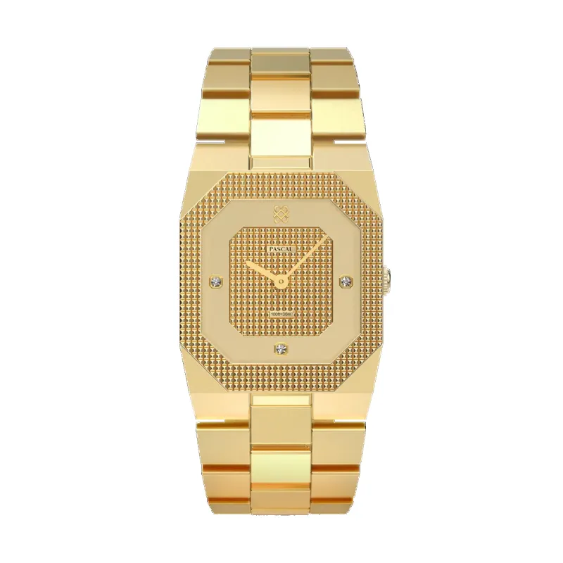 Octagonal Clou de Paris Diamond Watch sold by Pascal Design Official